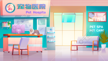萌爪守护者 宠物医院与动物护理的温馨插画图集